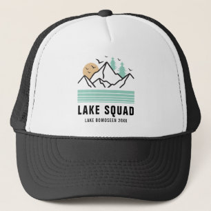 Personalised Lake Squad Life Boats Summer Vacation Trucker Hat