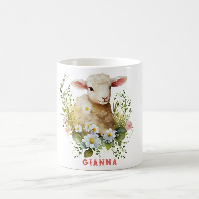 Personalised Lamb Coffee Mug (Center)