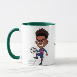 Personalised Lamine Yamal Football Fan Coffee Mug