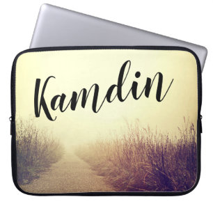 Personalised Laptop Case Sunrise Pathway Walkway P