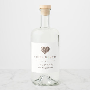 Personalised Large Homemade Coffee Liqueur Label