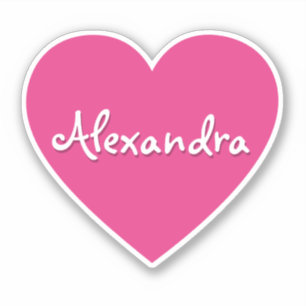 Personalised Large Hot Pink Heart Name