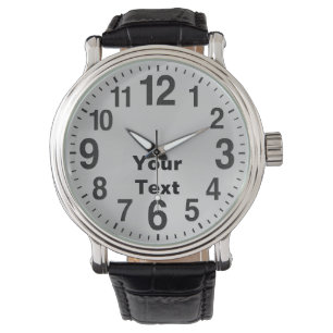 Personalised Large Number Watches for Men