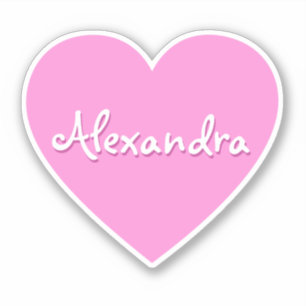Personalised Large Pink Heart Name 
