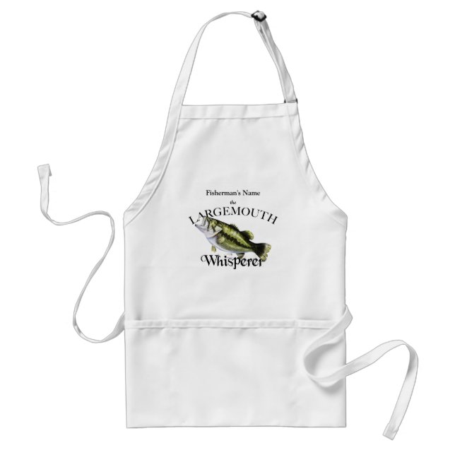 Personalised Largemouth Whisperer Light Fishing Standard Apron (Front)