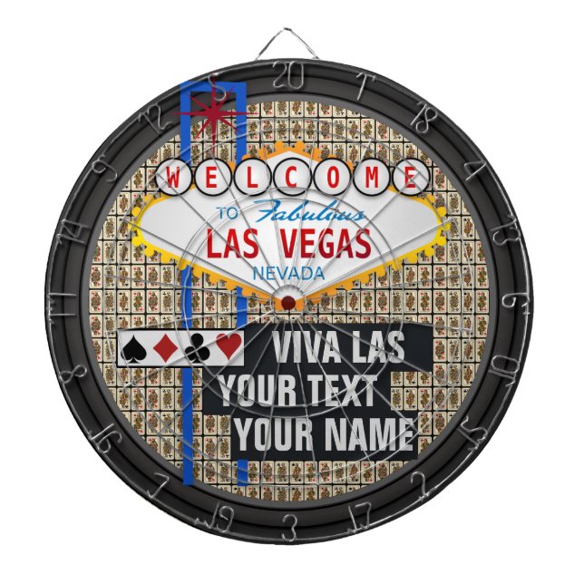 Personalised Las Vegas Dartboard (Front)