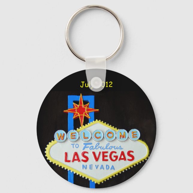 Personalised Las Vegas Key Ring (Front)