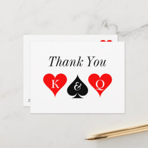 Personalised Las Vegas wedding thank you cards