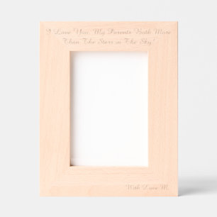 Personalised Laser Etched Picture Frame