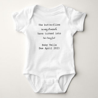 Personalised Last Name Announcement Baby Bodysuit