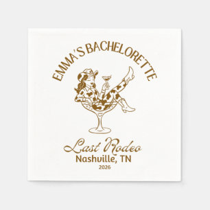 Personalised Last Rodeo Napkins 