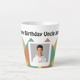 Personalised Latte Mug-editable image & text Latte Mug