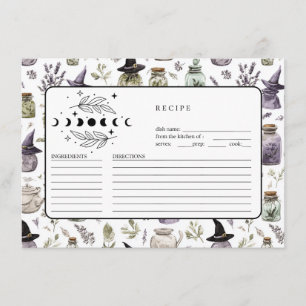 Personalised Lavender & Apothecary Recipe Cards