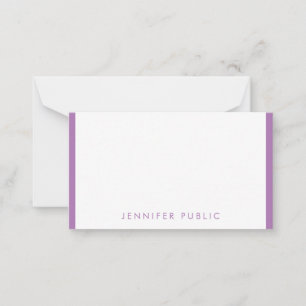 Personalised Lavender Colour Handwritten Monogram Card