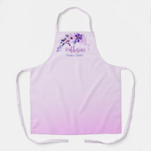 Personalised Lavender Elegance Stylist Apron