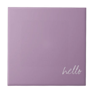 Personalised Lavender Herb Ceramic Tile