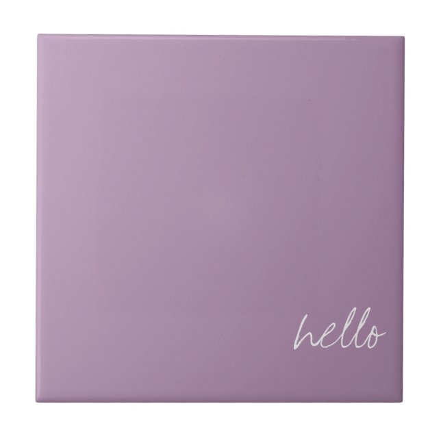 Personalised Lavender Herb Ceramic Tile (Front)