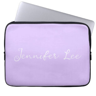 Personalised Lavender Laptop Sleeve