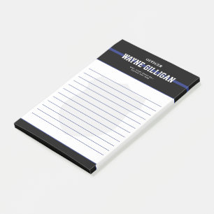 Personalised Law Enforcement Police Officer Post-it Notes