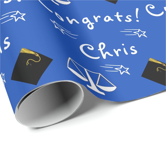 personalised law school grad gift wrapping paper (Roll Corner)