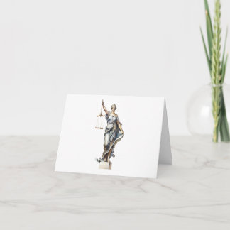 Personalised Law School Graduation Lady Justice Card