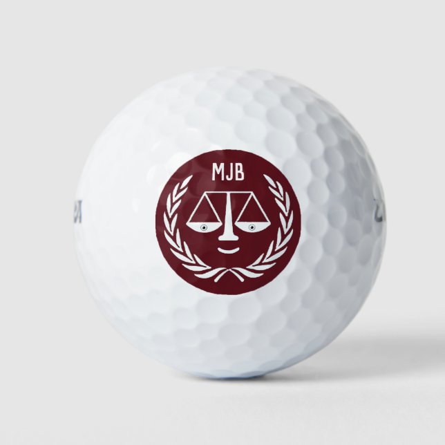 Personalised Lawyer Gift Golf Balls (Front)