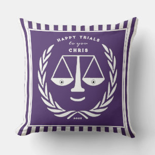 Personalised Lawyer Law School Graduation Cushion