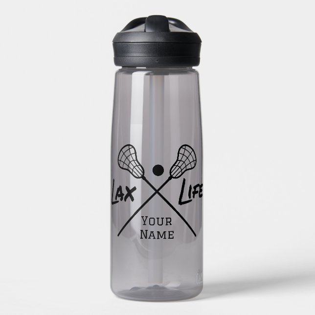 Personalised LAX (Lacrosse) Water Bottle (Front)