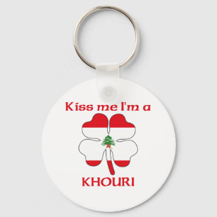 Personalised Lebanese Kiss Me I'm Khouri Key Ring