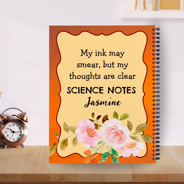 Personalised Lefty Notebook – Cute Floral Style  (Creator Uploaded)