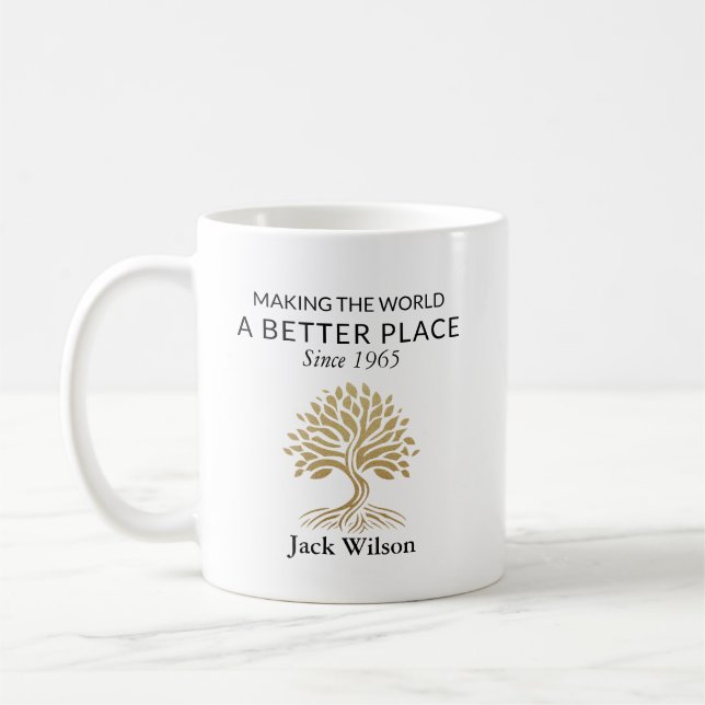 Personalised Legacy & Impact Coffee Mug (Left)