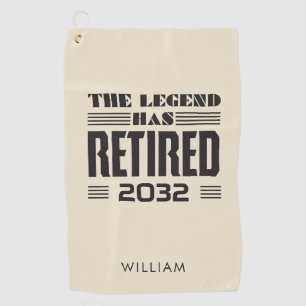 Personalised Legend Has Retired Boss Coworker Golf Towel