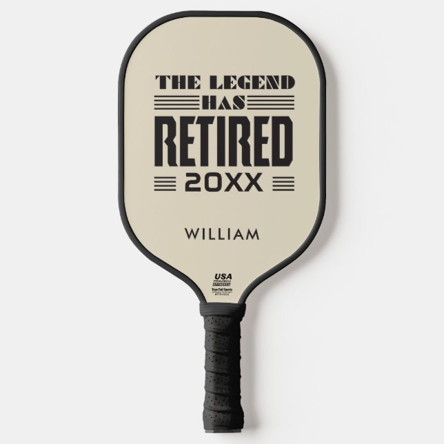 Personalised Legend Has Retired Boss Pickleball Paddle (Front)