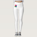 Personalised Leggings Add Your Text Company Logo<br><div class="desc">Add Your Text Name Logo Modern Elegant Template White Leggings.</div>