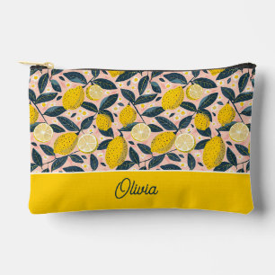 Personalised Lemon Accessory Pouch