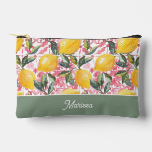 Personalised Lemon Accessory Pouch