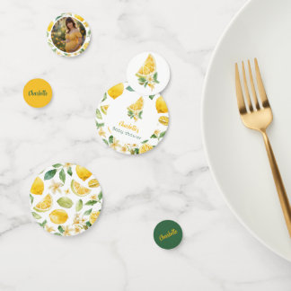 Personalised Lemon Citrus Table Confetti
