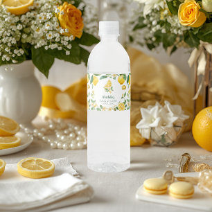 Personalised Lemon Citrus Water Bottle Labels