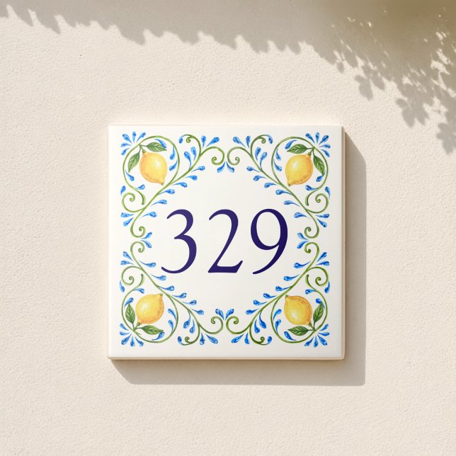 Personalised Lemon Design Ceramic Tile (Creator Uploaded)