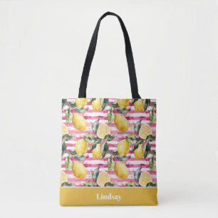 Personalised Lemon Tote Bag