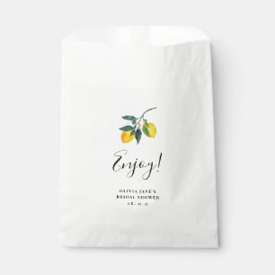 Personalised Lemon Tropical Favour Bag