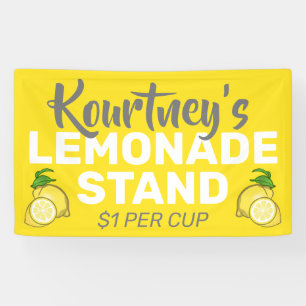 Personalised Lemonade Stand Banner
