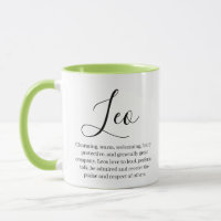 Personalised Leo Zodiac sign Name and traits