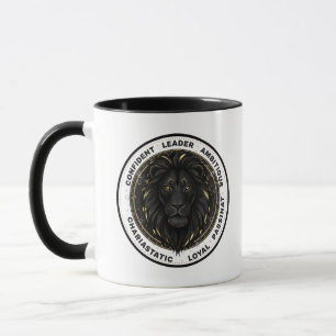 Personalised Leo Zodiac sign Name and traits Mug