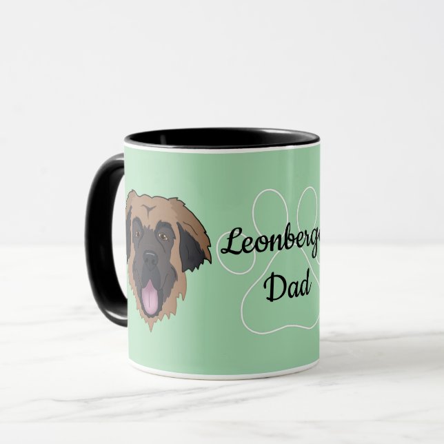 Personalised Leonberger Dad/Mum Mug (Front Left)