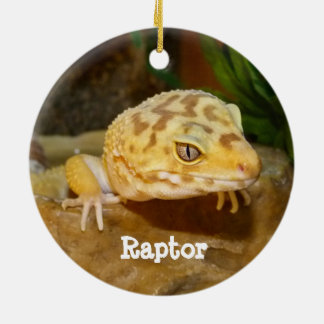 Personalised Leopard Gecko Lizard Ceramic Ornament