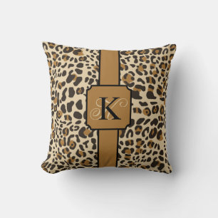 Personalised Leopard Jaguar Animal Print Pattern Cushion