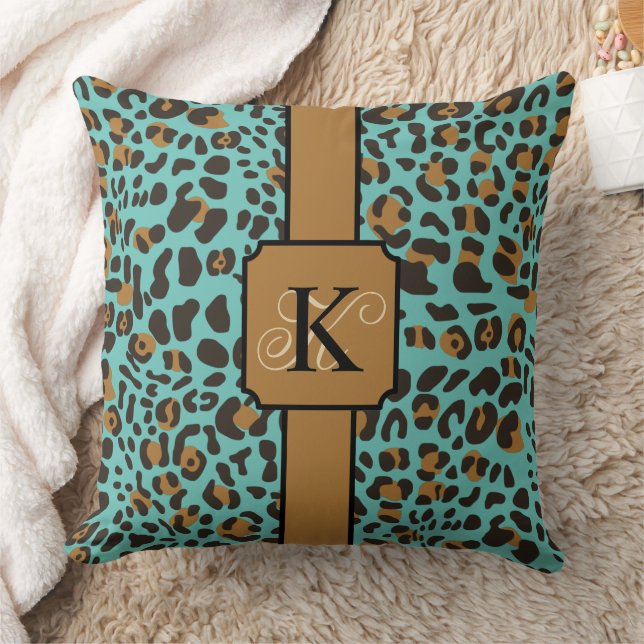 Personalised Leopard Jaguar Animal Print Pattern Cushion (Blanket)
