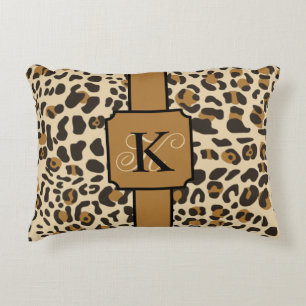 Personalised Leopard Jaguar Animal Print Pattern Decorative Cushion