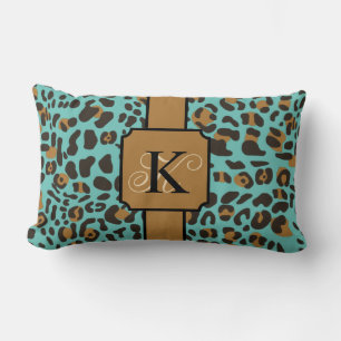 Personalised Leopard Jaguar Animal Print Pattern Lumbar Cushion